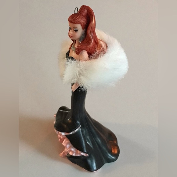 Hallmark Keepsake The Siren Barbie Doll Porcelain Ornament 2010 Club Exclusive - Picture 7 of 9